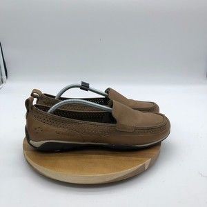 Merrell Sailix Ballet Flats Womens 9 Brown Slip On Leather Comfort Walking Shoes